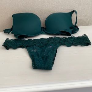 Victoria secret pink bra and panty set